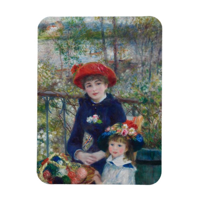 Imán On the Terrace, Impressionist Portrait, Renoir (Vertical)