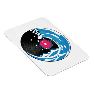 Imán Onda de vinilo