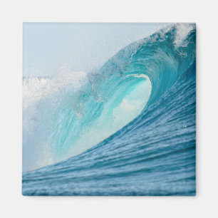 Imán Onda del barril que practica surf que rompe el