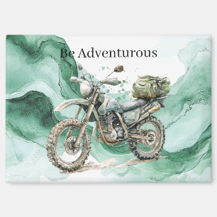 Imán Onda Verde Motocicleta Sé aventurero