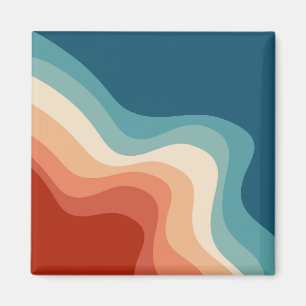 Imán Ondas de estilo retro