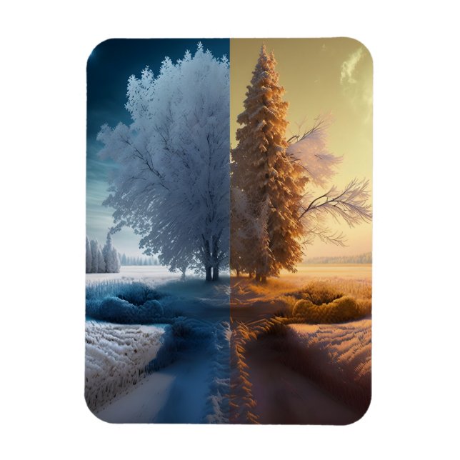 Imán One day in winter (Vertical)