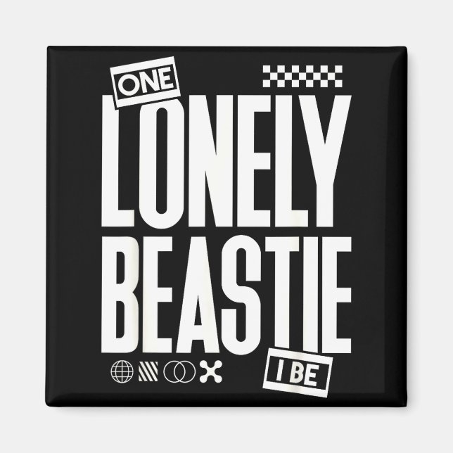 Imán One Lonely Ie I Be Funny Quote Sarcastic Retro Hum (Frente)