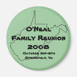Imán O'Neal Family Reunion Magnet