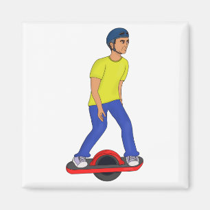Imán Onewheeling Dude