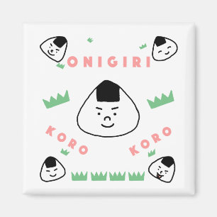 Imán Onigiri Koro Koro (las Bolas de Arroz Rolling)