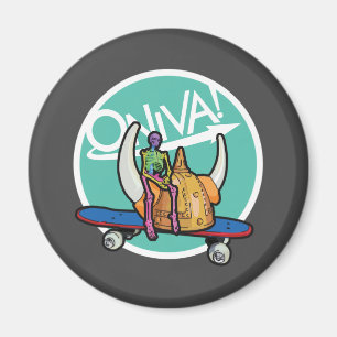Imán ¡ONIVA! Squelette Viking Magnet