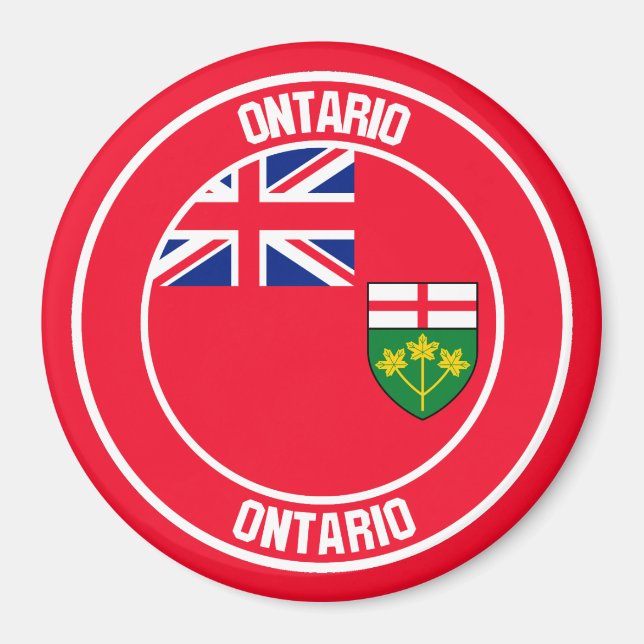 Imán Ontario Round Emblem (Frente)