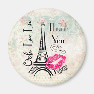 Imán Ooh La La Paris Eiffel Tower Gracias
