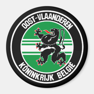 Imán Oost-Vlaanderen Round Emblem