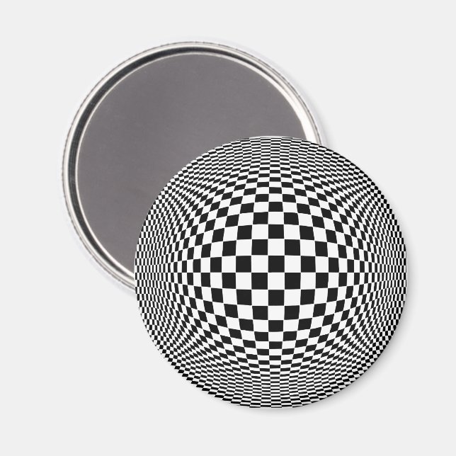 Imán Op Art (Anverso/Reverso)