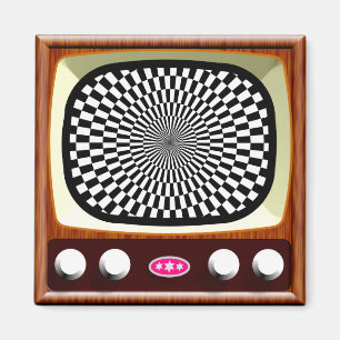Imán Op Art de la televisión de los años 50