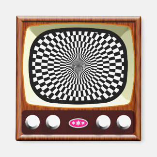 Imán Op Art de la televisión de los años 50