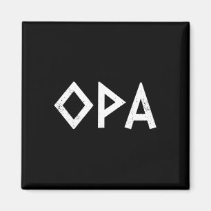 Imán Opa Antiguo Orgullo Griego Bandera Graciosa Par Gr