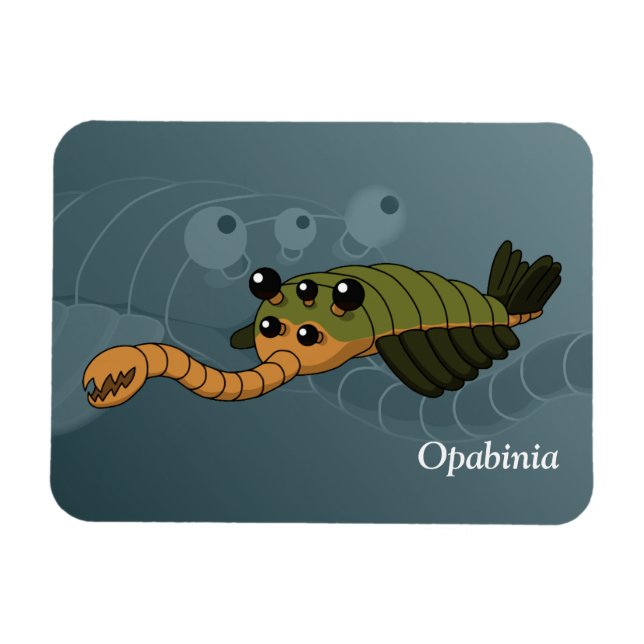 Imán Opabinia- Animal prehistórico (Horizontal)