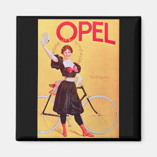 Imán Opel - poster Art (1900) de la bicicleta del