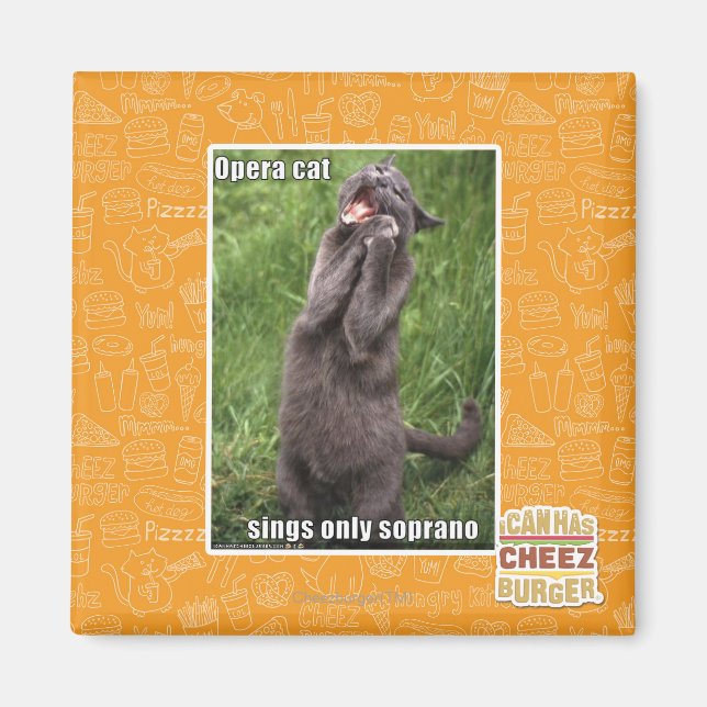 Imán Opera Cat (Frente)