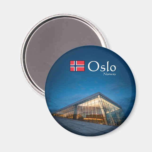 Imán Ópera de Oslo (Anverso/Reverso)