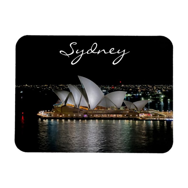 Imán Ópera de Sydney, por Night, Australia, Foto (Horizontal)