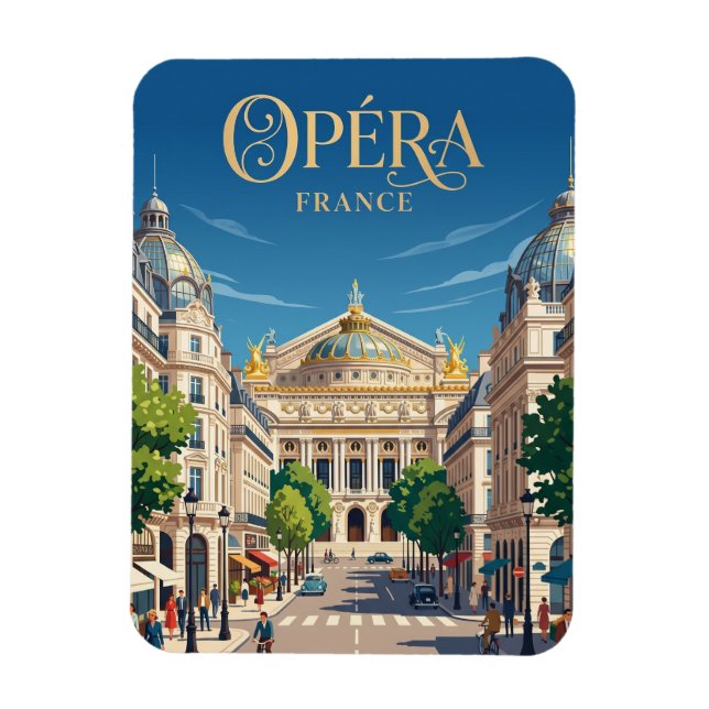 Imán Ópera Francia (Vertical)