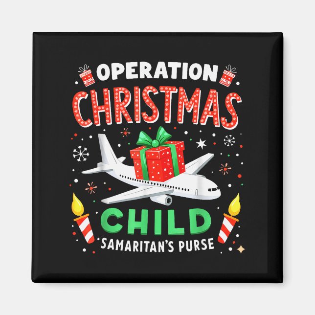 Imán Operación Niño de Navidad Bolsa de Samaritanos  (Frente)