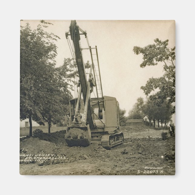 IMÁN OPERADOR DEL CABLE SHOVEL DEL OPERADOR DE LA GRIPE (Frente)