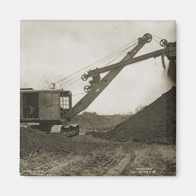 IMÁN OPERADOR DEL CABLE SHOVEL DEL OPERADOR DE LA GRIPE (Frente)