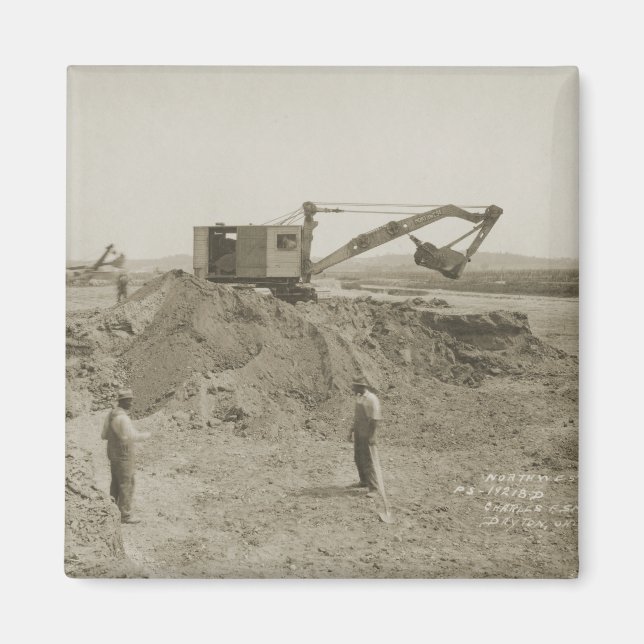 IMÁN OPERADOR DEL CABLE SHOVEL DEL OPERADOR DE LA GRIPE (Frente)