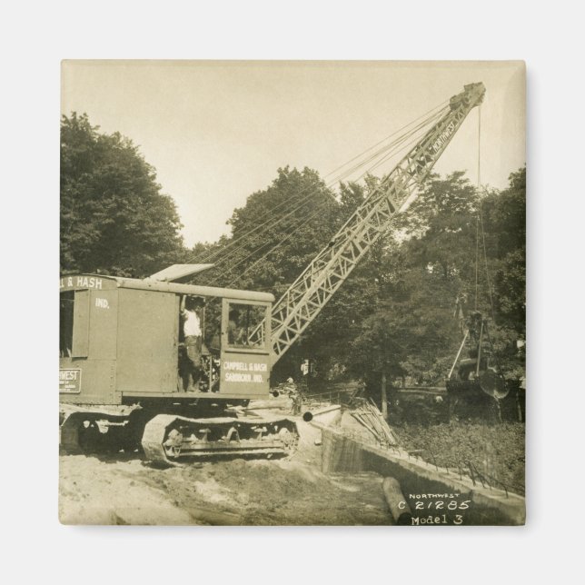 IMÁN OPERADOR DEL CABLE SHOVEL DEL OPERADOR DE LA GRIPE (Frente)