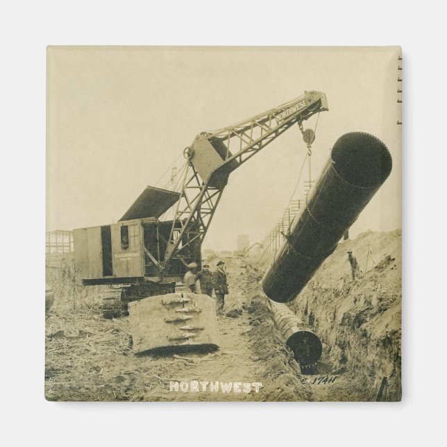 IMÁN OPERADOR DEL CABLE SHOVEL DEL OPERADOR DE LA GRIPE (Frente)