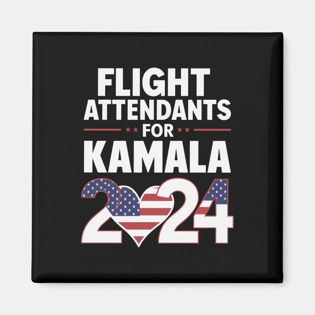 Imán Operadores De Vuelo De Kamala Harris 2024 (Frente)
