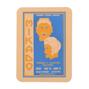 Imán Opereta de Mikado Gilbert y de Sullivan