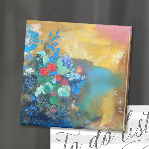 Imán Ophelia entre las flores Odilon Redon