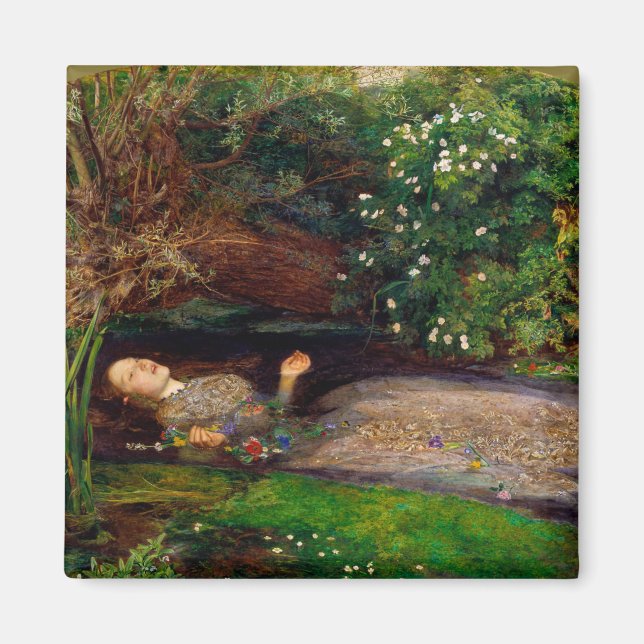 Imán Ophelia, John Everett Millais, 1851-1852 (Frente)