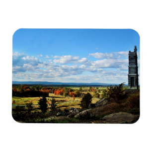 Imán Opinión de Gettysburg del pequeño top redondo