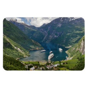 Imán Opinión de Noruega a Geiranger de Flydalsjuvet
