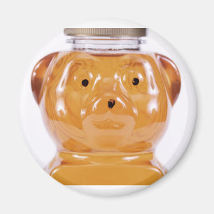 Imán Opinión de oro de la cara del oso de miel