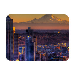 Imán Opinión de Seattle céntrica, fútbol del paisaje