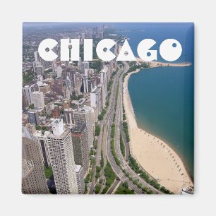Imán Opinión panorámica de Chicago