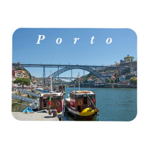 Imán  Oporto. Río Douro y Puente Dom Luis I.