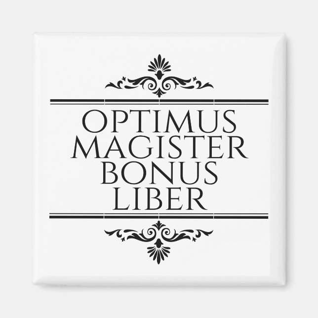 Imán Optimus Magister Bonus Liber (Frente)