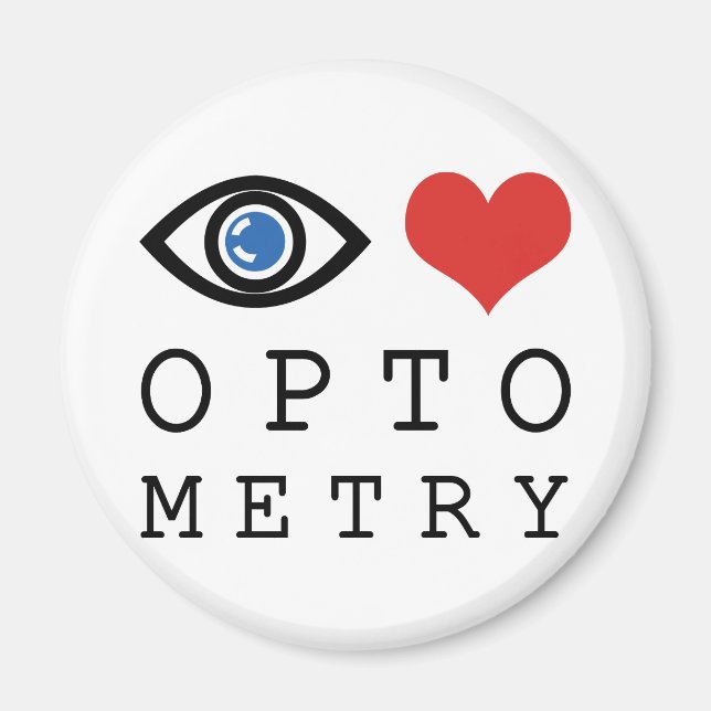 Imán Optometría Eye Love (Frente)