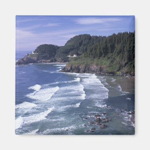 Imán OR, Costa de Oregón, Faro de Heceta Head, en