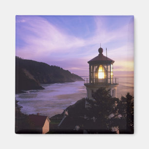 Imán OR, Costa de Oregón, Faro de Heceta Head, en