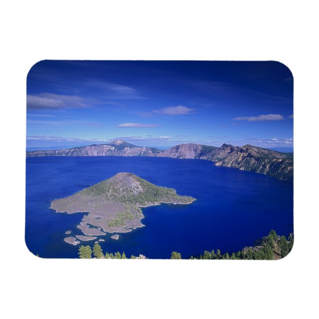 Imán OR, Parque Nacional Crater Lake, Isla Wizard y Crá (Horizontal)