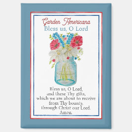 Imán Oración de cocina Garden Americana Bendícenos Oh S