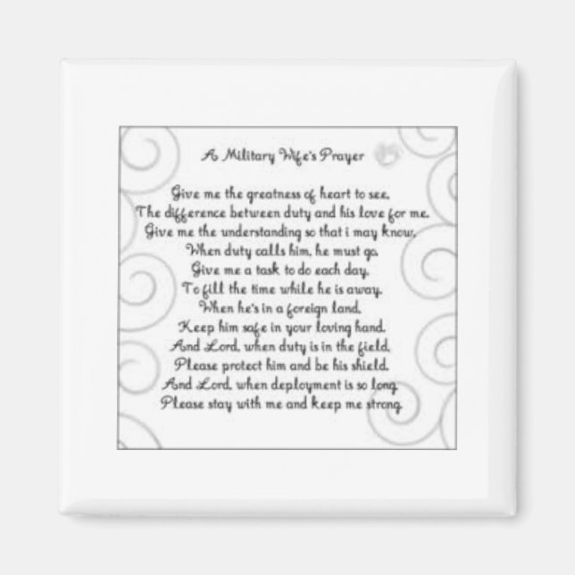 Imán oración de las mujeres militares (Frente)