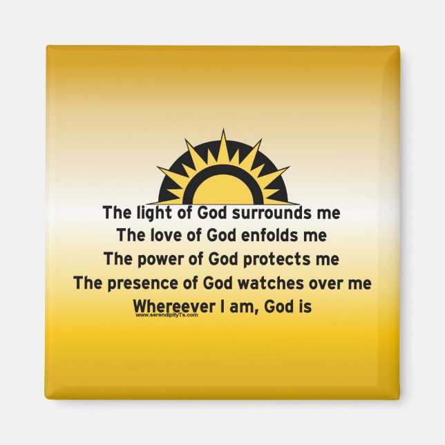 Imán Oración de protección (Frente)