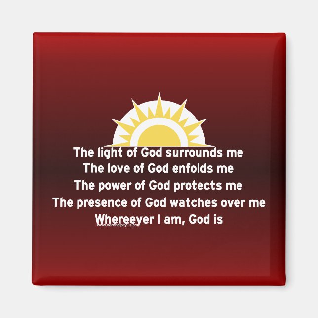 Imán Oración de protección (Frente)