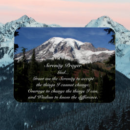 Imán Oración de Serenity Mount Rainier Foto